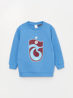 Bisiklet Yaka Uzun Kollu Trabzonspor Bask?l? Erkek Bebek Sweatshirt ve E?ofman Alt? - Waikiki фото 2