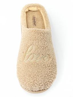 Тапочки домашние Indefini полиэстер бежевый  фото 7