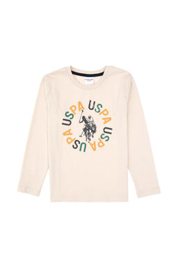 Erkek _ocuk Bej Pijama Tak_m_ Sepette S_rpriz _ndirim - U.s. polo assn фото 3