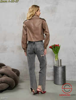 Кожаная весенняя куртка - Bruno фото 3