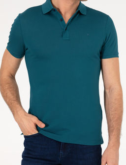 Z_mr_t Polo Yaka Slim Fit Basic Merserize T-shirt