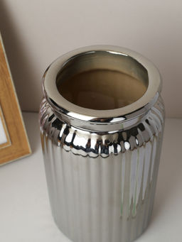 Ваза 18 см серебро / WRF-158 /уп 6/11/ - ГалеонТрейд фото 3