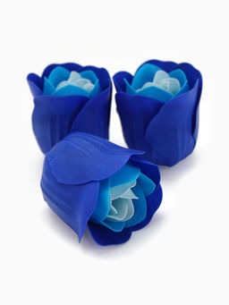 Набор мыльных роз в коробке 16 штук, бирюзово-белые - SB BEAUTY фото 7