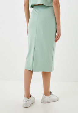 Светло-зеленая юбка-миди - Incity фото 5