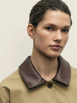 Плащ с акцентным воротником / Zarina  фото 6