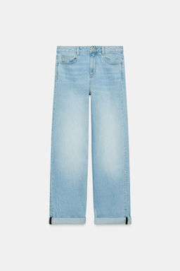 JEANS Z1975 RELAXED FIT TIRO MEDIO VUELTA BAJO / Azul claro - Zara фото 8