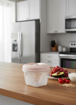 Цена за 2 шт. Банка с завинчивающейся крышкой "Тондо" 1,2л кремовая С287КРЕМ