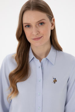Kad_n A__k Mavi Uzun Kollu Basic G_mlek Sepette S_rpriz _ndirim - U.s. polo assn фото 9