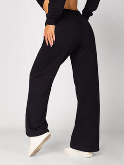 Брюки женские футер 3-х нитка петля ПАЛАЦЦО ЧЕРНЫЙ