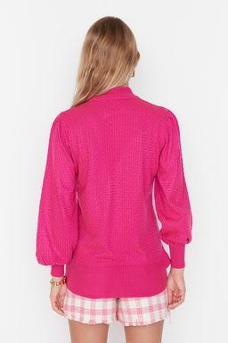 Siyah Dik Yaka Triko Kazak TWOAW21KZ0817 - Trendyolmilla фото 11