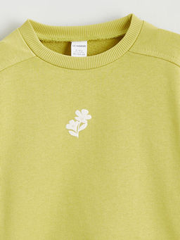 Bisiklet Yaka K?z ?ocuk Sweatshirt