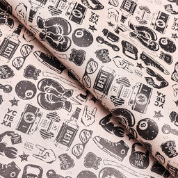 Цена за 10 шт. Бумага упаковочная, глянцевая Ты круче всех, двусторонняя, 50 х 70 см - UPAK LAND фото 2