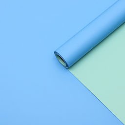 Пленка матовая для цветов, светло-бирюзовый, голубой, 0.58×10 м