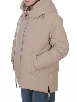 2387 BEIGE Куртка зимняя женская (150 гр. холлофайбер)