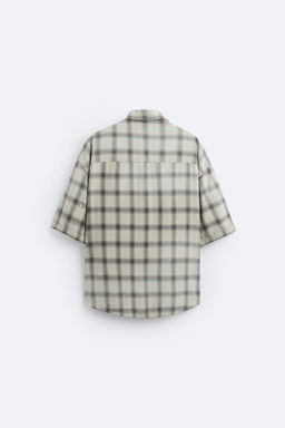 SOLUK EFEKTLI KARELI GOMLEK - Zara фото 7