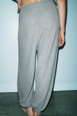 COTTON BLEND KNIT SAROUEL TROUSERS - Zara фото 3