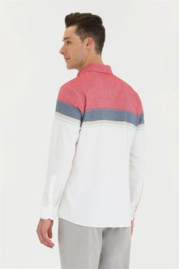 U. S. Polo Assn / Мужская белая рубашка с длинным рукавом - U.s. polo assn фото 12