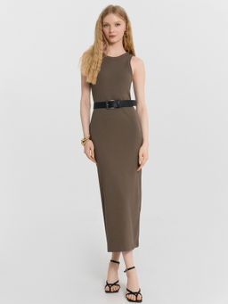 Платье женское коричневое - Mark formelle фото 4