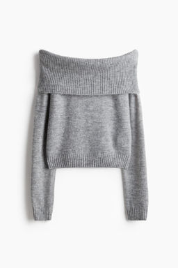 Jersey off-the-shoulder