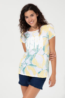 Kad_n A__k Sar_ Bisiklet Yaka Ti__rt