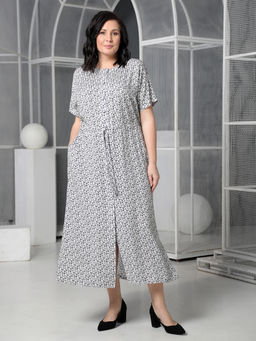 25201 Платье белый - Dizzyway фото 3