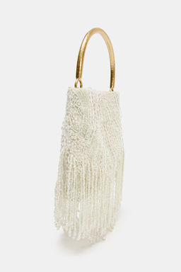 BOLSO DE MANO APLIQUES / Crudo - Zara фото 3