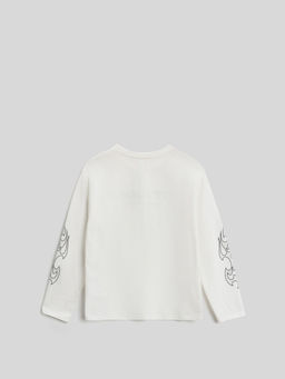 ACOOLA / Джемпер детский для мальчиков Shire белый  фото 2