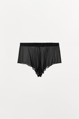 CROCHET TRIM SHORTS - Zara фото 4