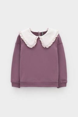 КР 302709/темная орхидея к553 джемпер (свитшот) для дев - Crockid фото 2