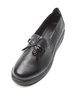 03-5071 BLACK Полуботинки женские (натуральная кожа)