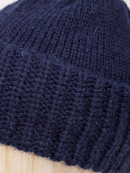 Шапка жен. шерсть+мох+нейл LB-W11005 navy - Labbra фото 3