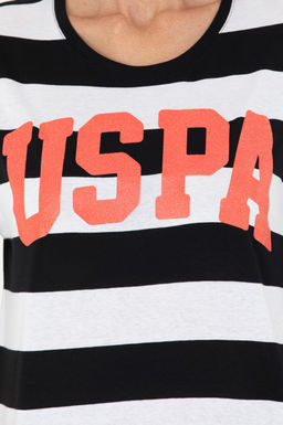 U. S. Polo Assn Женская черная футболка с круглым вырезом - U.s. polo assn фото 7