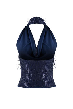 Siyah Degaje Yaka Sacakl? Payet Party Bluz TPRAW26BZ00064 - Trendyolmilla фото 12