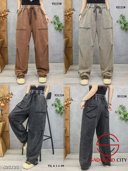 Брюки женские из трикотажа с карманами