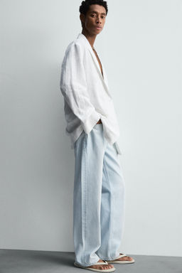 RELAXED FIT LINEN BLAZER - Zara фото 6