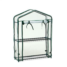 Парник-стеллаж, 2 полки, 93×22×69 см, металлический каркас d=12 мм, чехол плёнка 80 мкм, Greengo