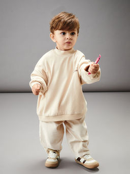 Dik Yaka Erkek Bebek Sweatshirt ve Pantolon
