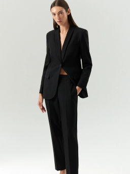 Брюки зауженного кроя с защипами, D333/monk - Emka фото 2