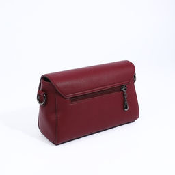 Сумка-мессенджер на молнии, цвет бордовый - Simaland фото 2