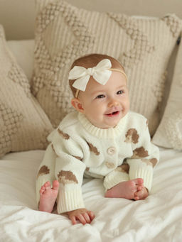 Молочный полушерстяной комбинезон - Kogankids фото 3