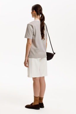 ЕВТ 3216/перламутровое облако,3Д квадраты фуфайка жен