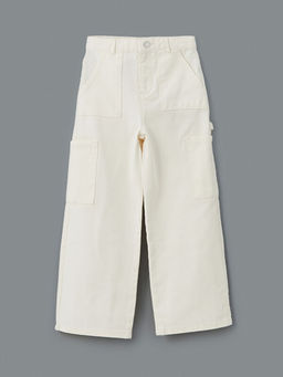 Wideleg K?z ?ocuk Jean Pantolon