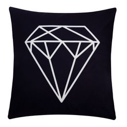 Наволочка декоративная Этель Геометрия Алмаз 40х40 см, велюр