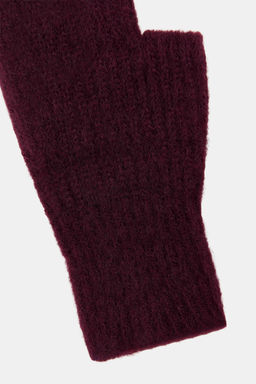 MITONES CORTOS PUNTO / Burgundy - Zara фото 3