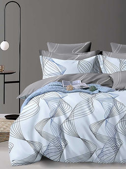 Постельное белье сатин элит на молнии - Лайнс 1.5 сп. (нав.70х70)