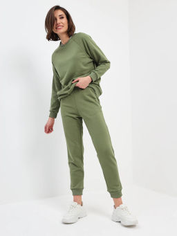 Брюки женские трикотажные KATHARINA KROSS KK-TRK-003K-оливковый  фото 6
