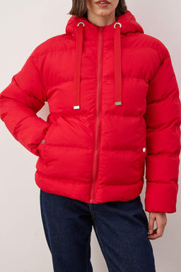 TRENDYOLMILLA Siyah Kapusonlu Su Itici Sisme Mont TWOAW21MO0022  фото 28