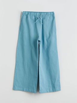 Beli Lastikli Dokulu K?z ?ocuk Pantolon