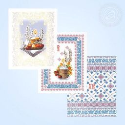 К-т полотенец Пасхальный 50*60 см. - 3 шт. рогожка хлопок 100% - Лен поволжья фото 5