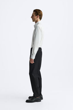 STRIPED COTTON - LYOCELL SHIRT - Zara фото 4